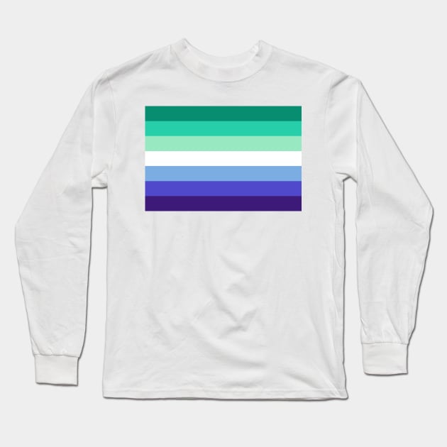 Gay Men Pride Flag Long Sleeve T-Shirt by Scar